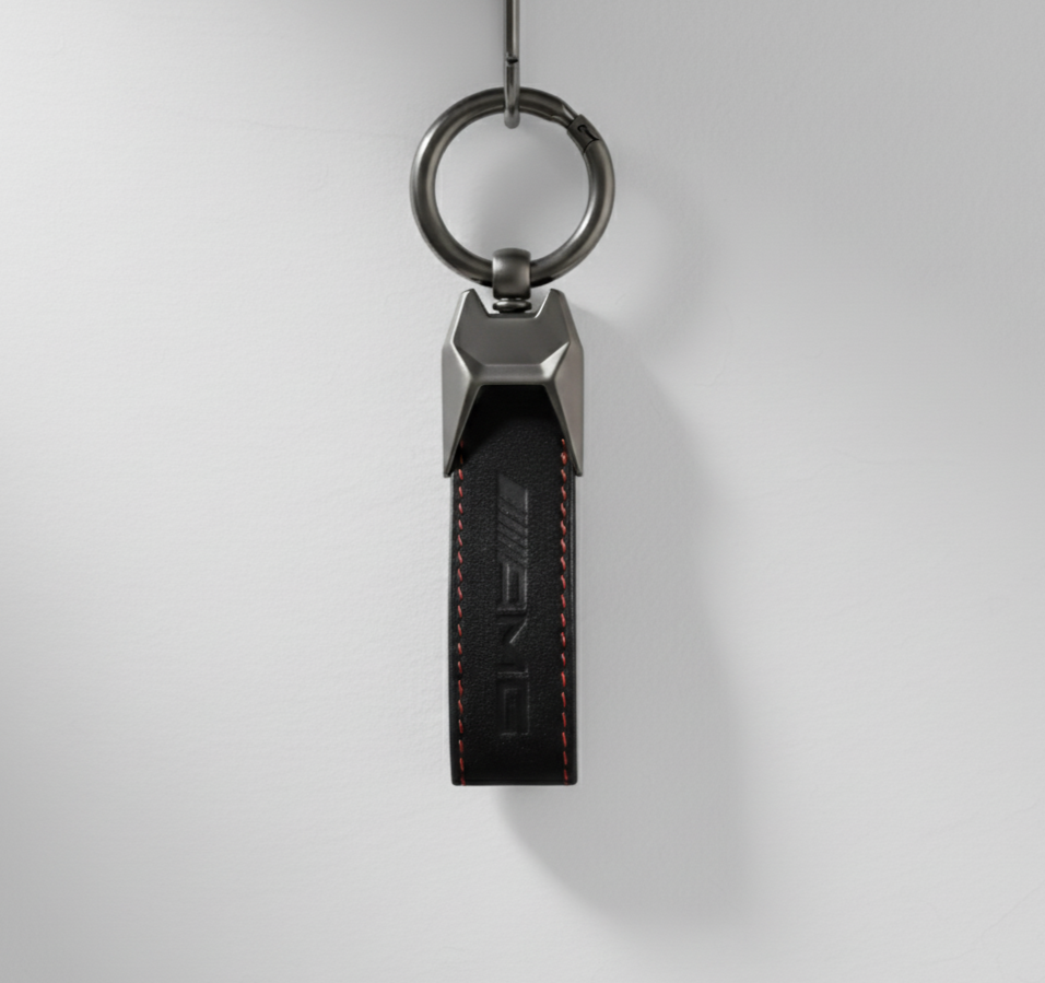 Alcantara Leather AMG Mercedes Keychain