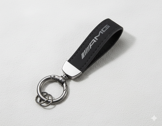 Alcantara Leather AMG Mercedes Keychain