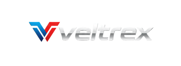 Veltrex logo on a dark background